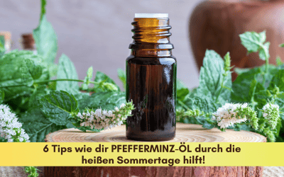 6 Tipps, wie dir PFEFFERMINZE durch die heißen Sommertage hilft!