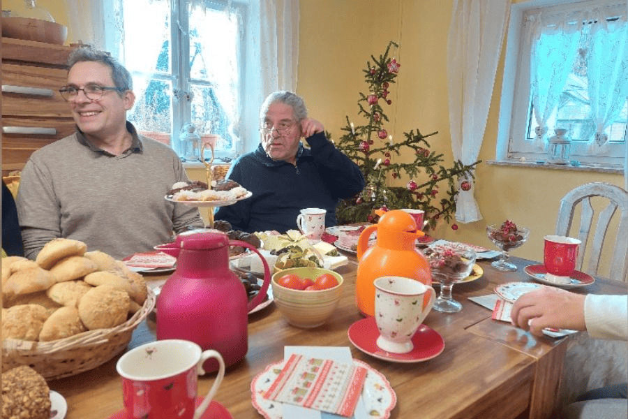 Weihnachtlicher Brunch mit der Familie im Seminarhäusle