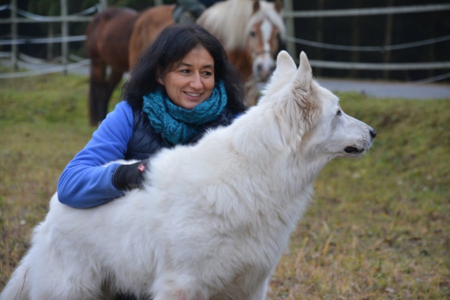 Marianne und Joschi auf der Weide